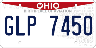 OH license plate GLP7450