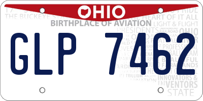 OH license plate GLP7462