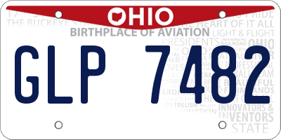 OH license plate GLP7482