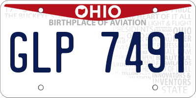 OH license plate GLP7491
