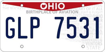 OH license plate GLP7531