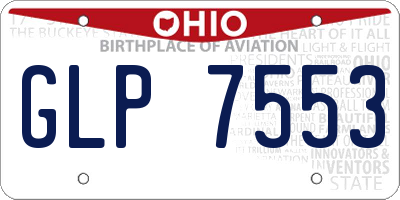 OH license plate GLP7553