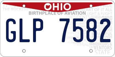 OH license plate GLP7582