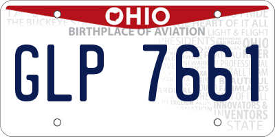 OH license plate GLP7661