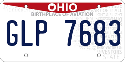 OH license plate GLP7683