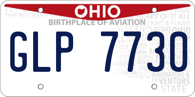 OH license plate GLP7730