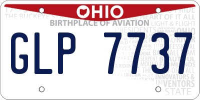 OH license plate GLP7737