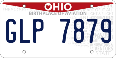 OH license plate GLP7879