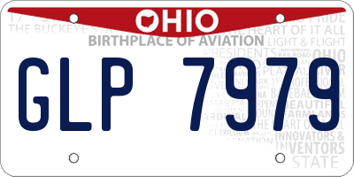 OH license plate GLP7979