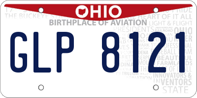 OH license plate GLP8121