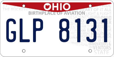 OH license plate GLP8131