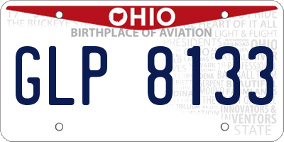 OH license plate GLP8133