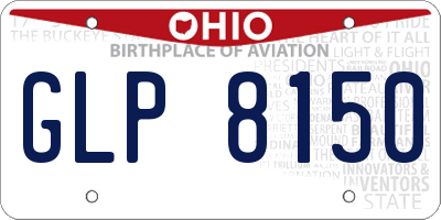OH license plate GLP8150