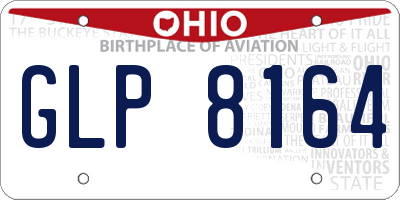 OH license plate GLP8164