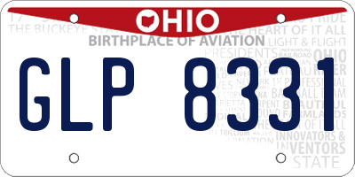 OH license plate GLP8331
