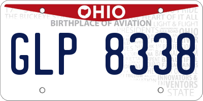 OH license plate GLP8338