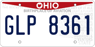 OH license plate GLP8361