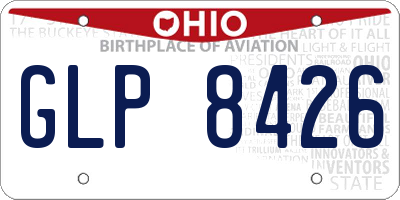 OH license plate GLP8426