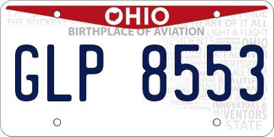 OH license plate GLP8553