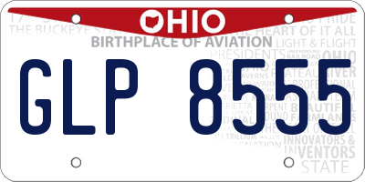 OH license plate GLP8555