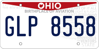 OH license plate GLP8558