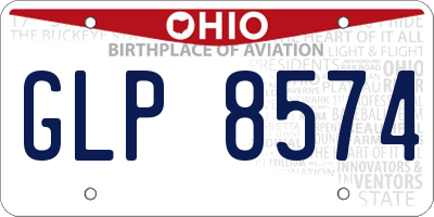 OH license plate GLP8574