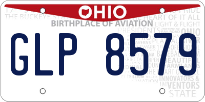 OH license plate GLP8579