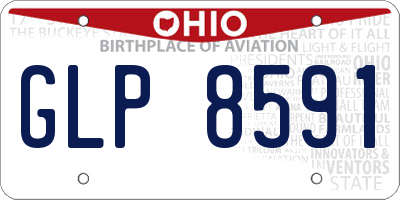 OH license plate GLP8591