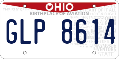 OH license plate GLP8614