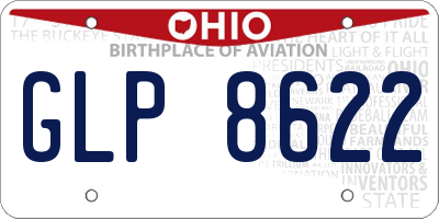 OH license plate GLP8622