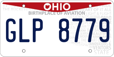 OH license plate GLP8779