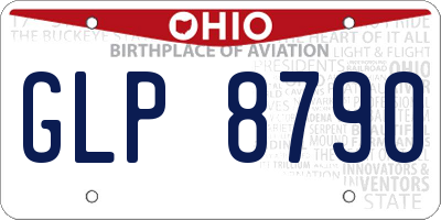 OH license plate GLP8790