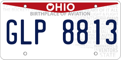 OH license plate GLP8813