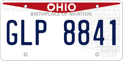 OH license plate GLP8841