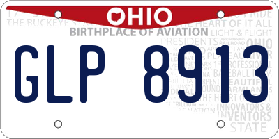 OH license plate GLP8913