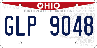 OH license plate GLP9048
