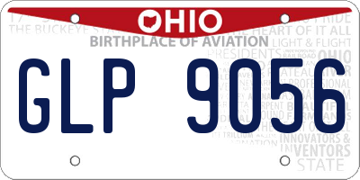 OH license plate GLP9056