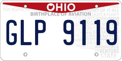 OH license plate GLP9119