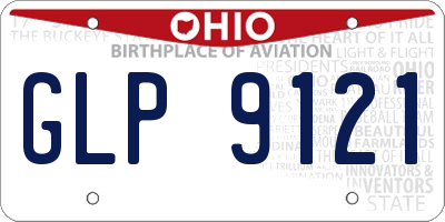 OH license plate GLP9121