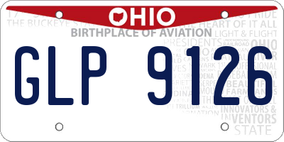 OH license plate GLP9126