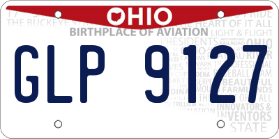 OH license plate GLP9127