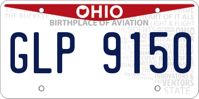 OH license plate GLP9150