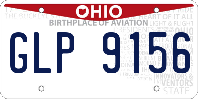 OH license plate GLP9156