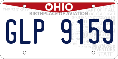 OH license plate GLP9159