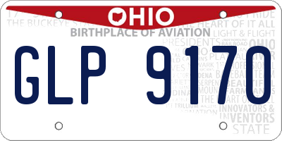 OH license plate GLP9170