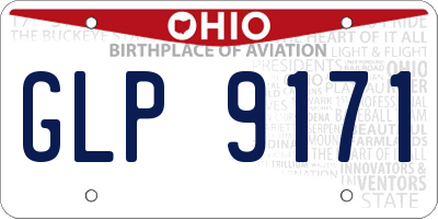 OH license plate GLP9171