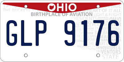 OH license plate GLP9176