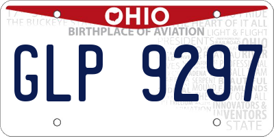 OH license plate GLP9297