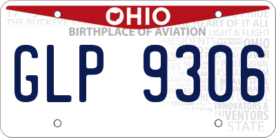 OH license plate GLP9306