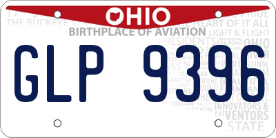 OH license plate GLP9396
